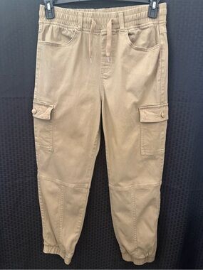 Men's Cargo Jogger Pants - Tan Utility Style